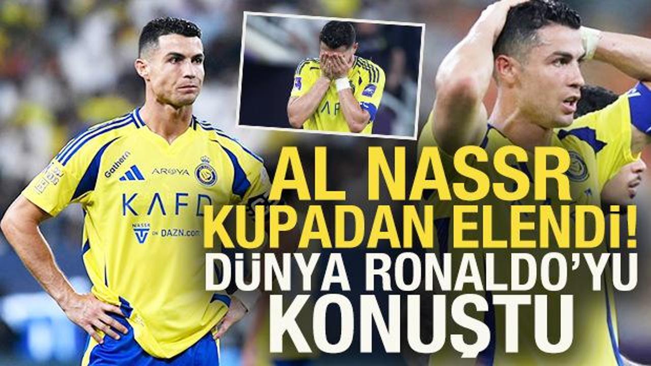Al Nassr kupaya veda etti! D&uuml;nya, Ronaldo'nun hareketlerini konuştu