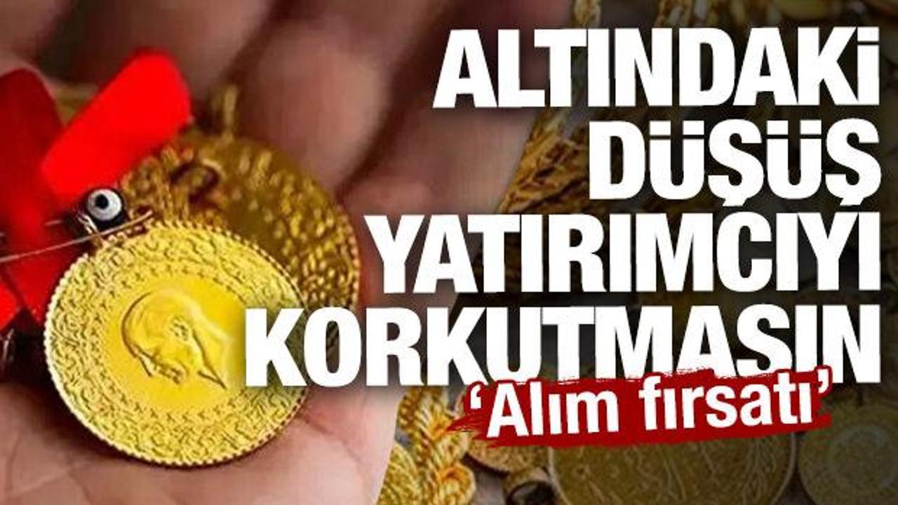 Altındaki d&uuml;ş&uuml;ş yatırımcıyı korkutmasın diyerek a&ccedil;ıkladı! 'Alım fırsatı' 