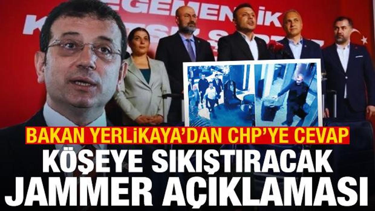 Bakan Yerlikaya'dan CHP'yi köşeye sıkıştıracak jammer cevabı