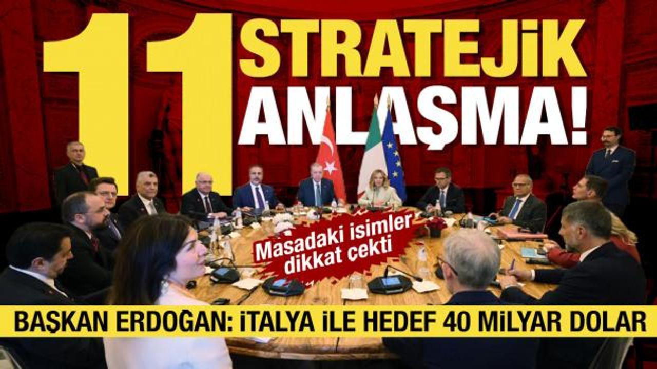 Başkan Erdoğan'dan İtalya'da &ouml;nemli mesaj: Yeni ticaret hedefi 40 milyar dolar