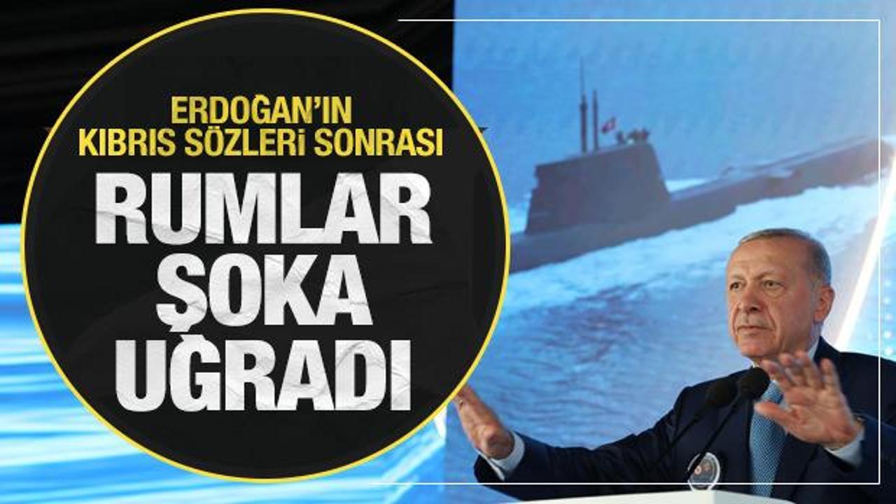 Erdoğan'ın Kıbrıs s&ouml;zleri Rumları şoka uğrattı! Tarihi mesajı b&ouml;yle g&ouml;rd&uuml;ler