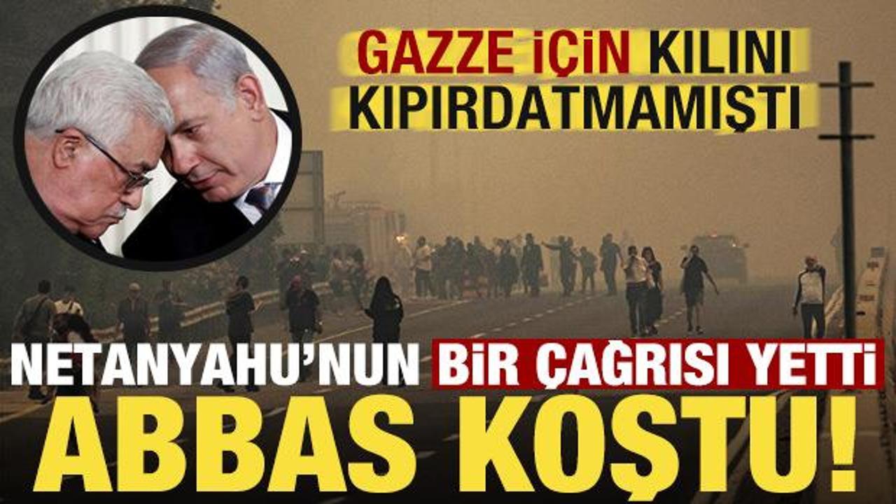 Gazze için kılını kıpırdatmamıştı! Mahmud Abbas, Netanyahu'nun bir çağrısı ile koştu...
