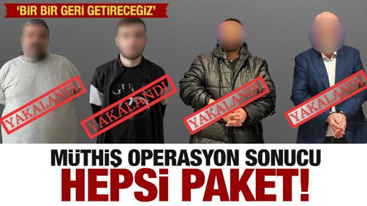 Hepsi paket oldu! M&uuml;thiş operasyonu Bakan Yerlikaya duyurdu: Bir bir getireceğiz
