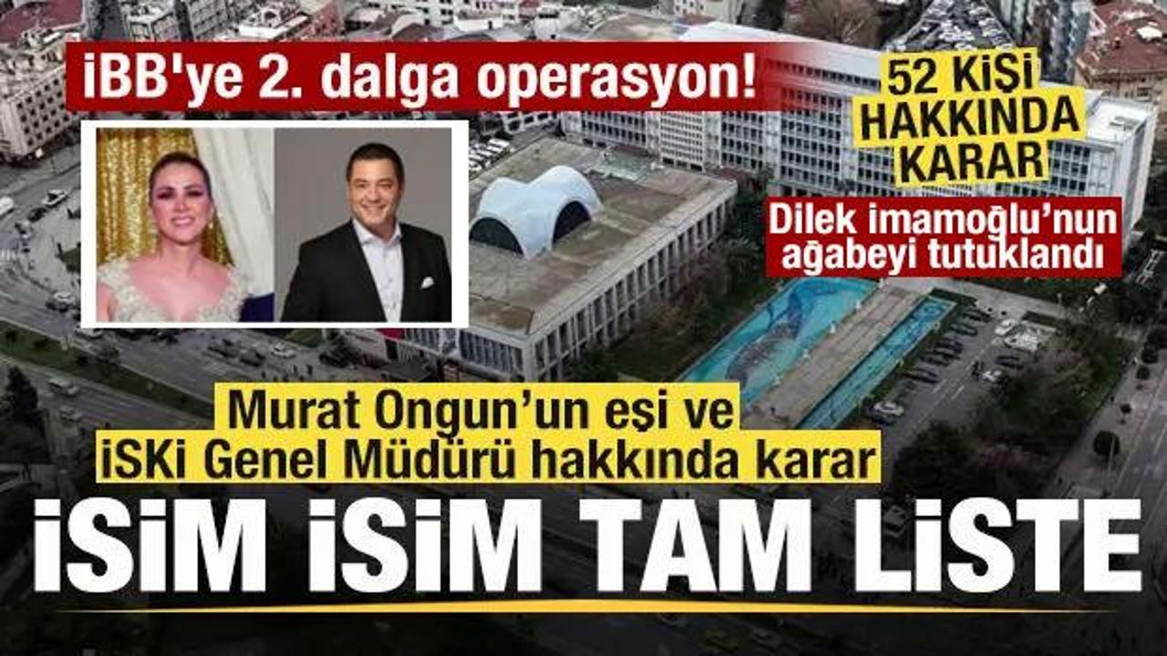 İBB'ye 2. dalga operasyon! 18 şüpheli tutuklandı! İsim isim verilen kararlar