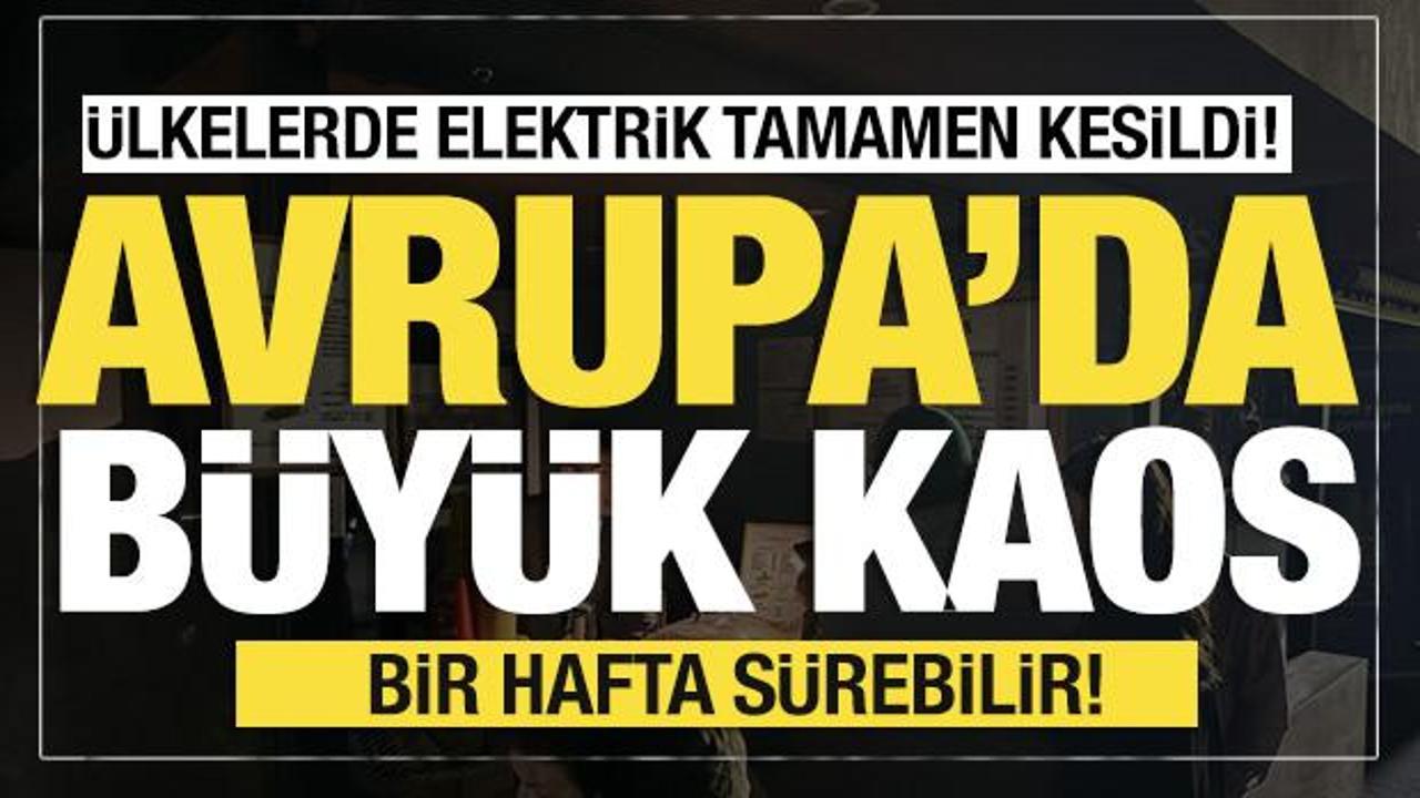 İspanya ve Portekiz'in büyük bölümünde elektrikler kesildi! Ortalık karıştı