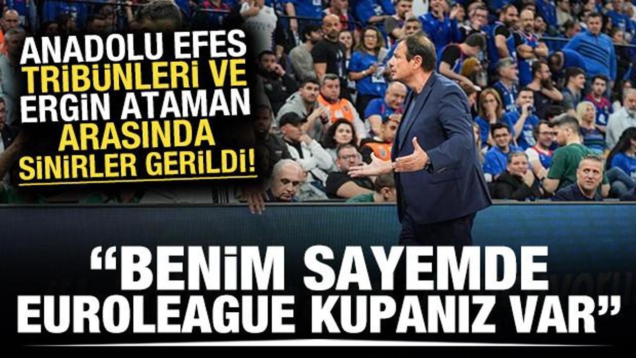 Ma&ccedil;ta gerilim y&uuml;kseldi! Ergin Ataman salonu terk etti! Trib&uuml;nlere şok s&ouml;zler