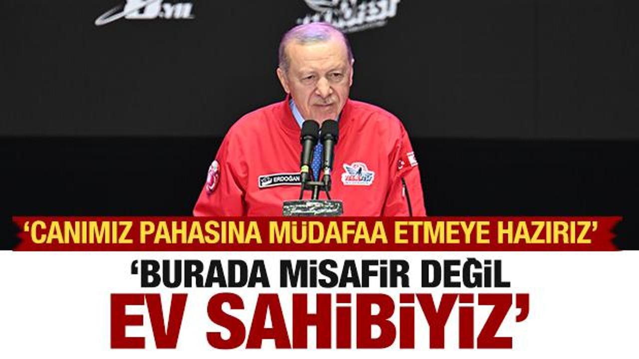 Erdoğan 'Canımız pahasına' diyerek KKTC i&ccedil;in mesajı verdi! 