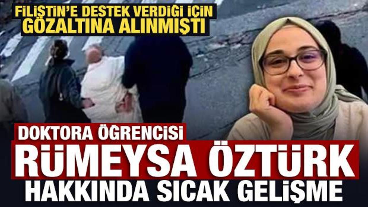 ABD'de tutuklanan Rümeysa Öztürk mahkeme kararıyla serbest bırakıldı