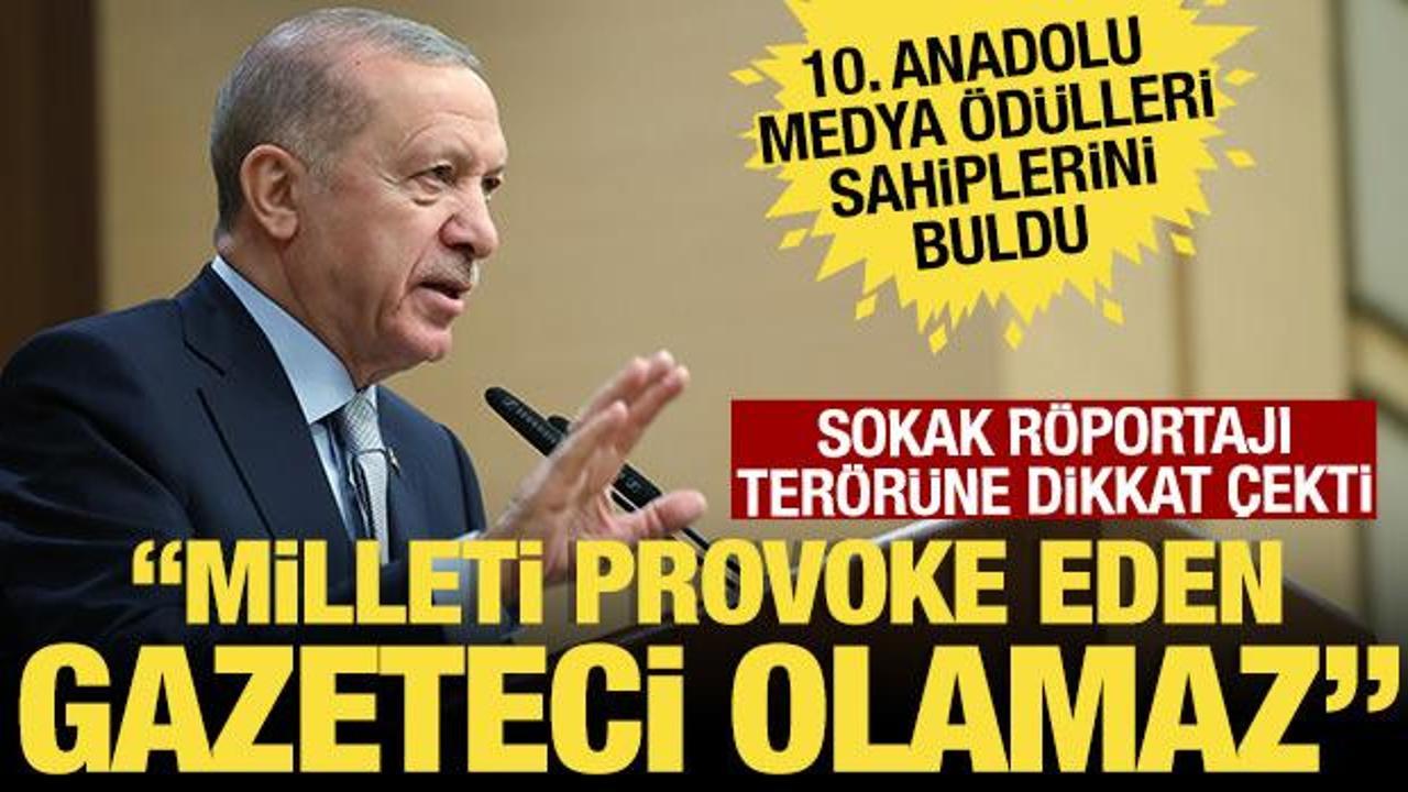 Erdoğan sokak röportajı terörüne dikkat çekti: Millete hakaret eden gazeteci olamaz!