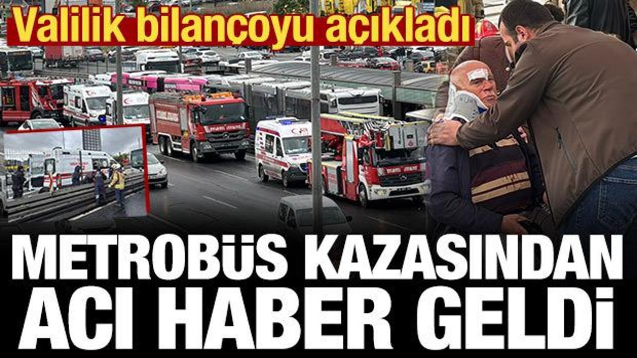 Beylikdüzü'nde iki metrobüs çarpıştı: 1 kişi hayatını kaybetti, 20 kişi yaralandı