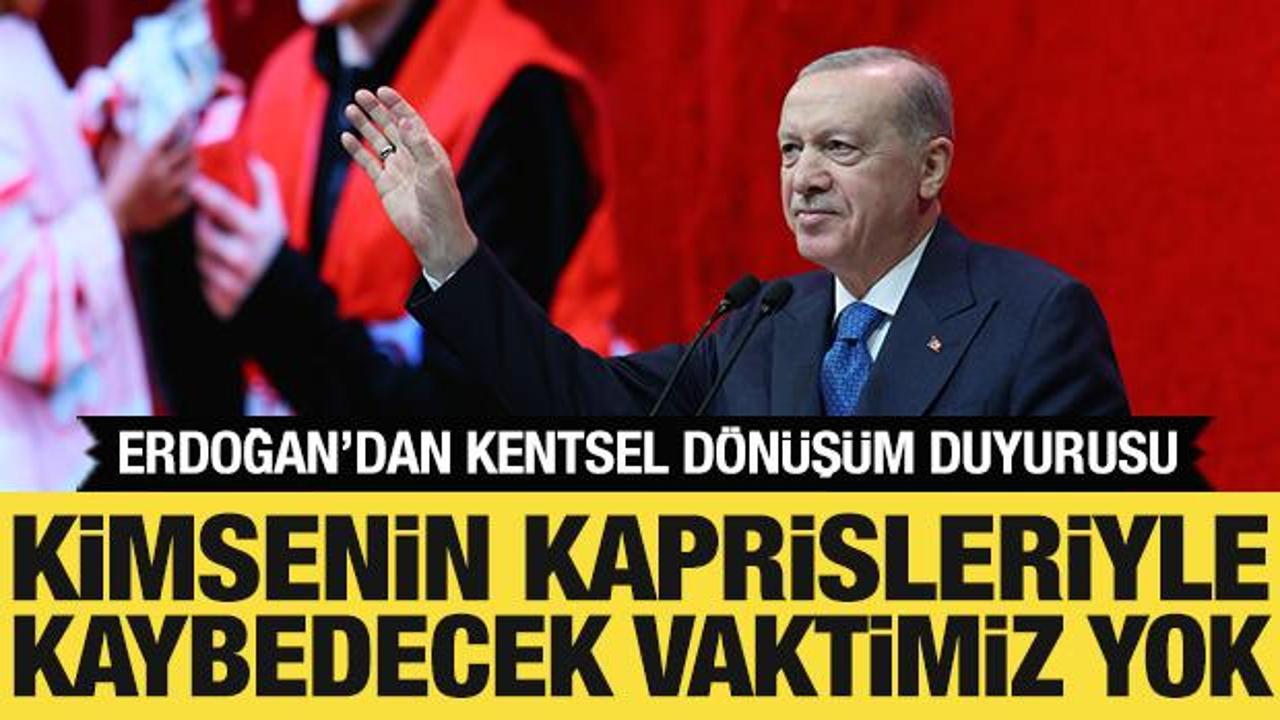 Cumhurbaşkanı Erdoğan'dan kentsel dönüşüm duyurusu: Kapsamlı hazırlık içindeyiz!