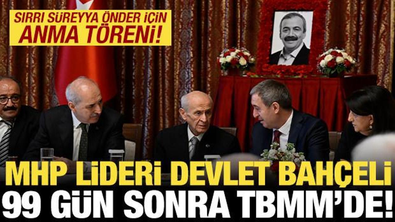 Devlet Bahçeli, Sırrı Süreyya Önder'in anma törenine katıldı!