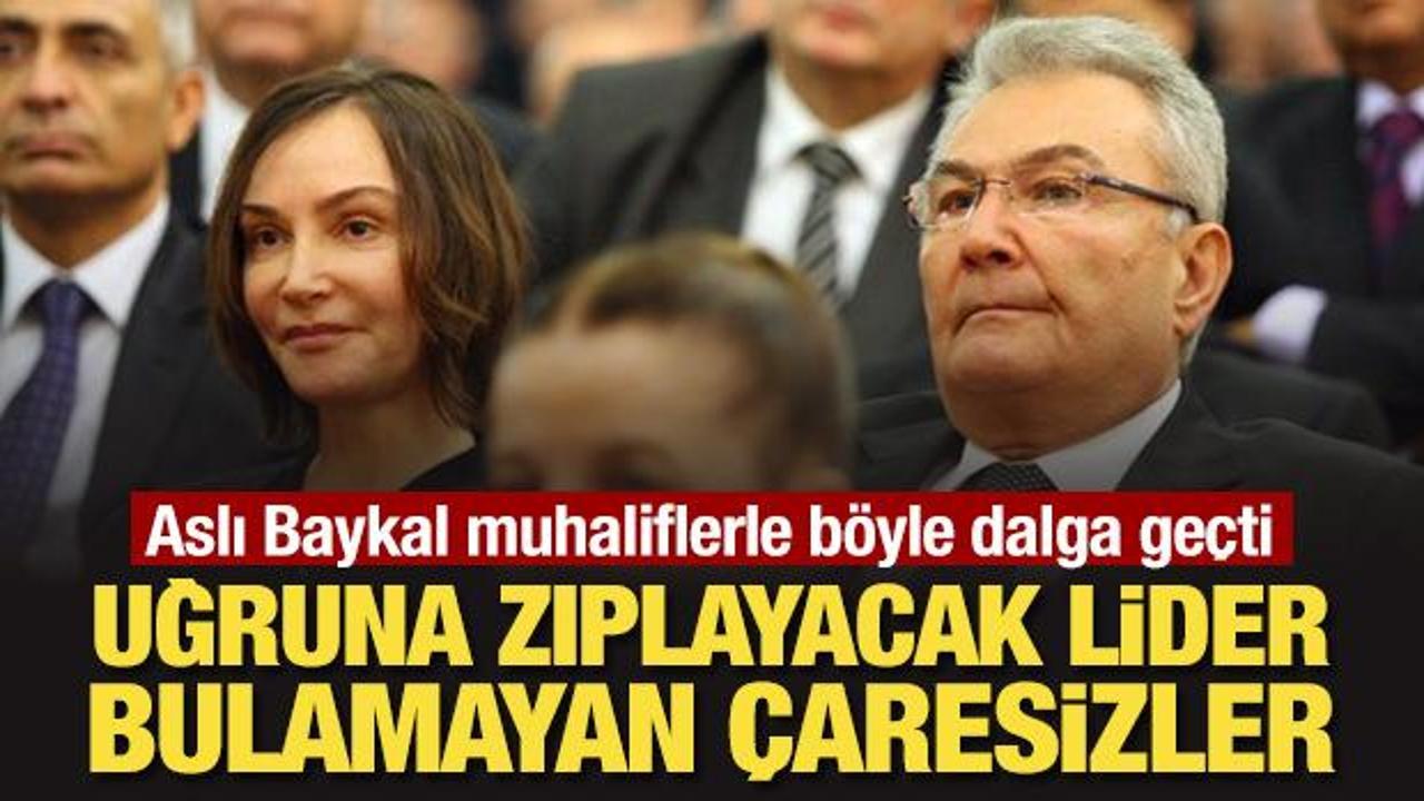 Aslı Baykal muhaliflerle b&ouml;yle dalga ge&ccedil;ti: Uğruna zıplayacak lider bulamayan &ccedil;aresizler
