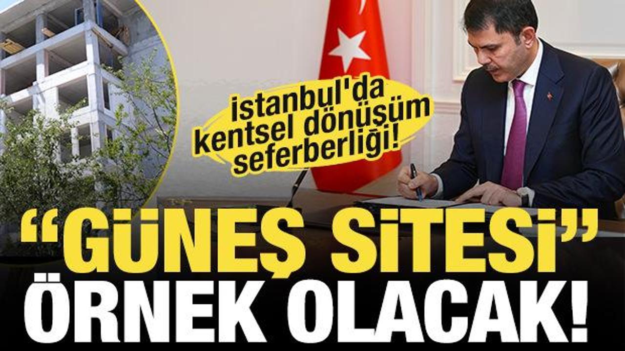 Bakan Kurum: Güneş sitesi, sağlam ve güvenli evlere dönüşüyor!