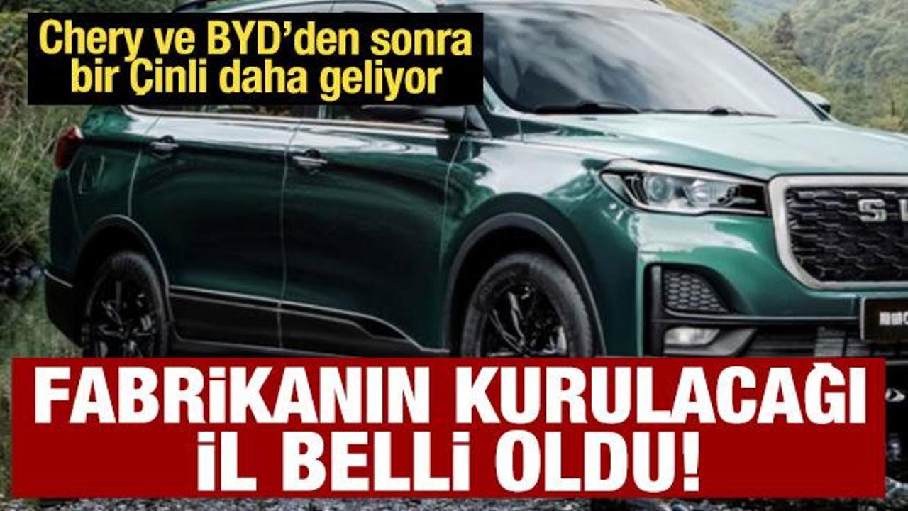 Chery ve BYD&rsquo;den sonra bir &Ccedil;inli daha T&uuml;rkiye&rsquo;de fabrika kuruyor: Eskişehir'e kurulacak