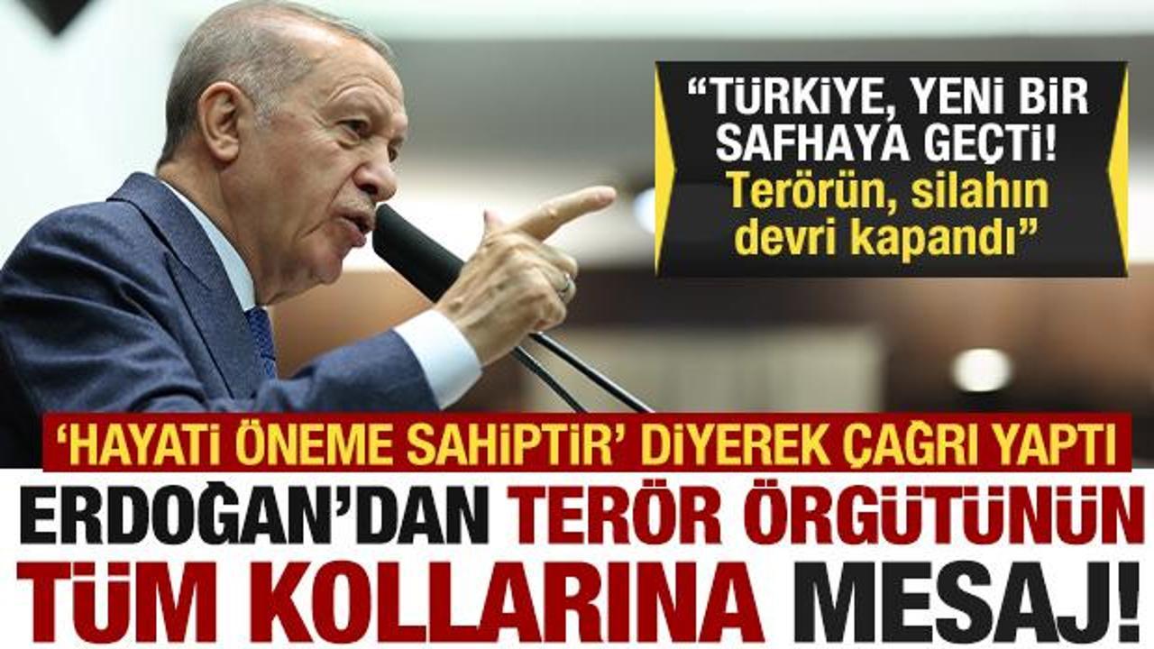 Cumhurbaşkanı Erdoğan: Örgütün tüm kolları feshe katılmalı!