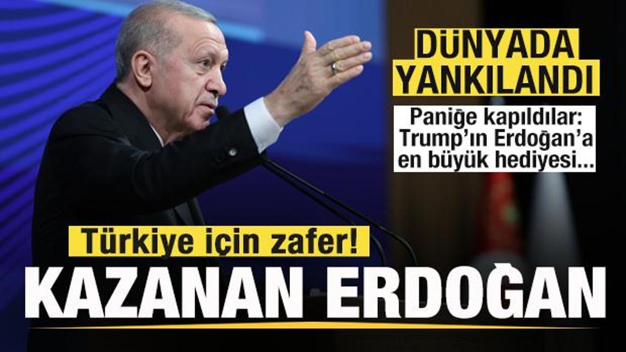 Dünyada gündeme oturdu! Türkiye için zafer! Kazanan Erdoğan