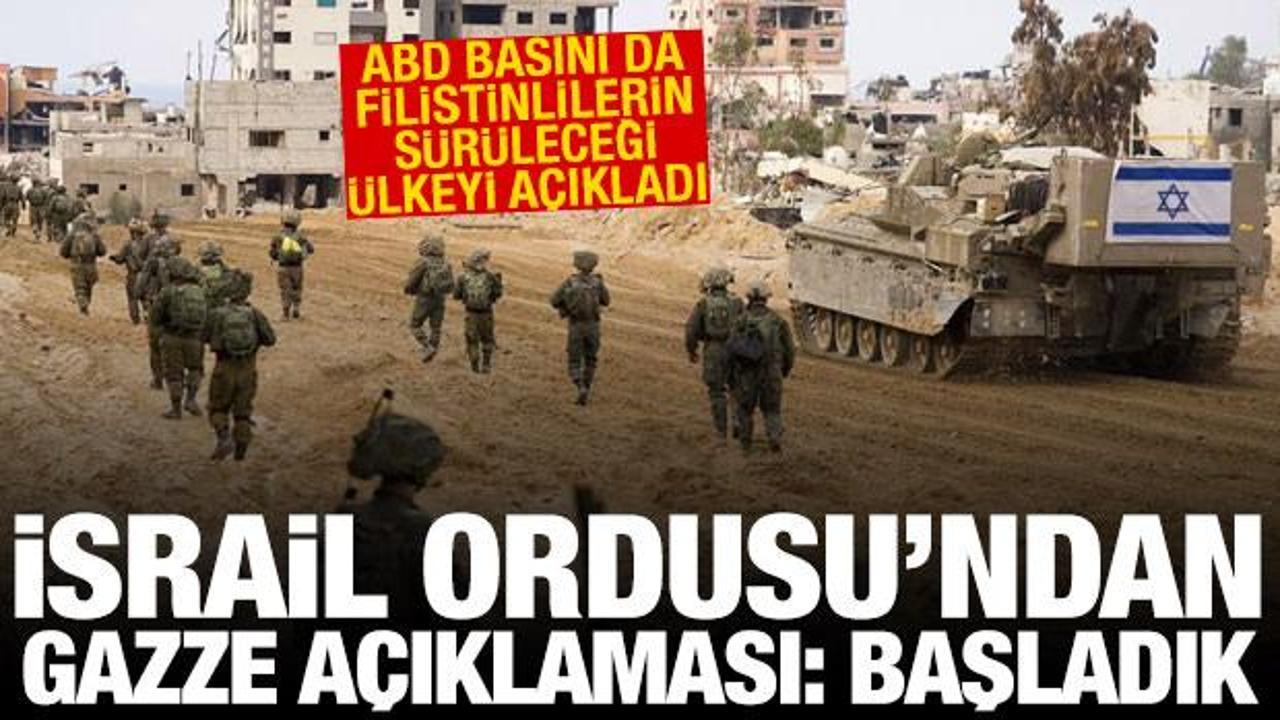 İsrail ordusu, Gazze'yi işgale başladı! ABD'de Filistinlilerin sürüleceği ülke açıklandı