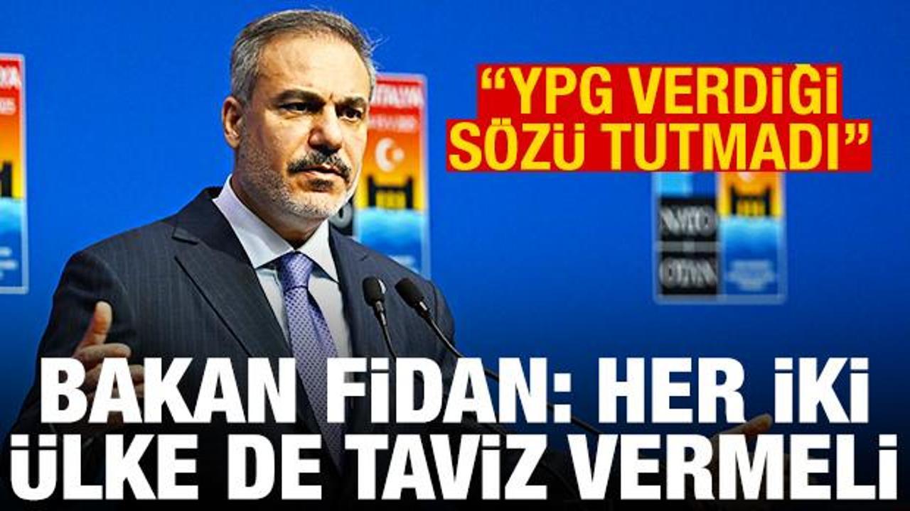 Bakan Fidan: Rusya ve Ukrayna tavizler vermeli! YPG sözünü tutmalı