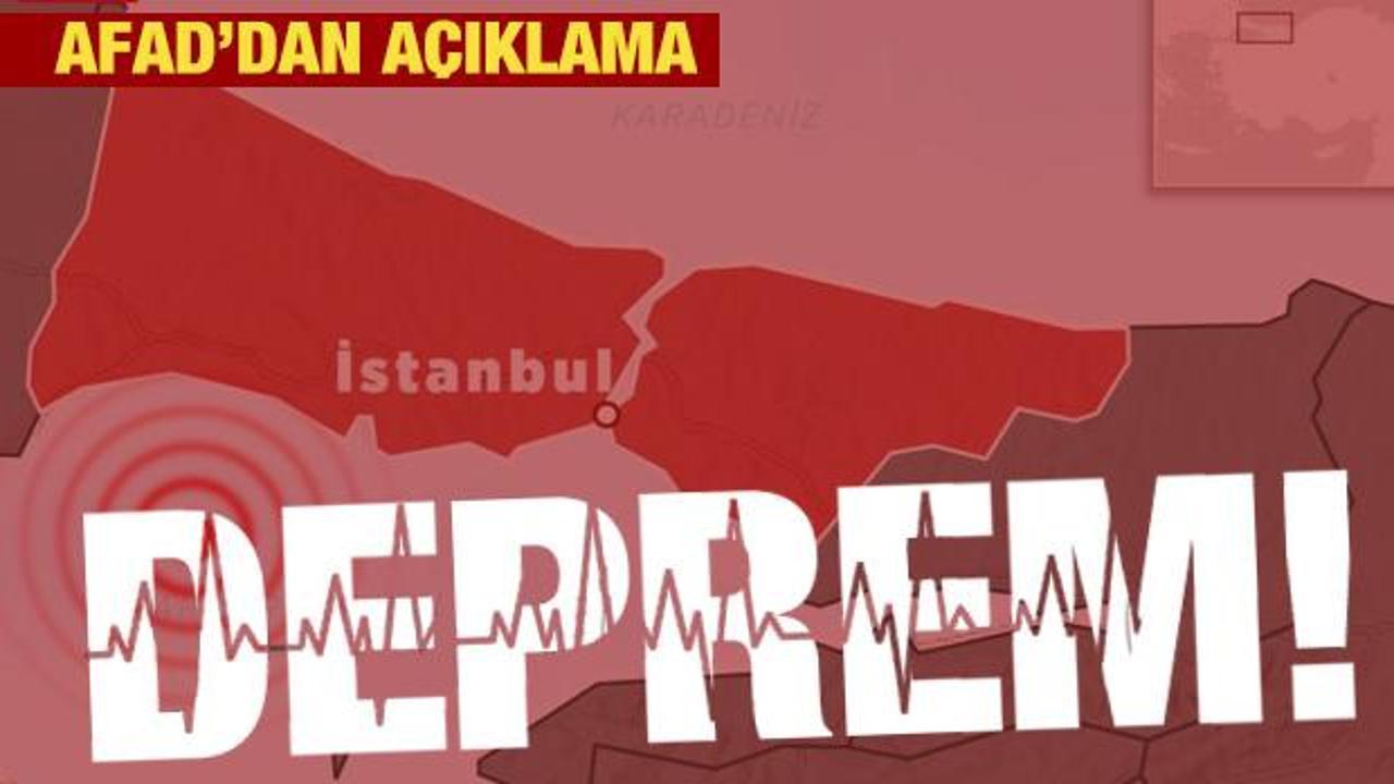 Son dakika: İstanbul'da deprem meydana geldi