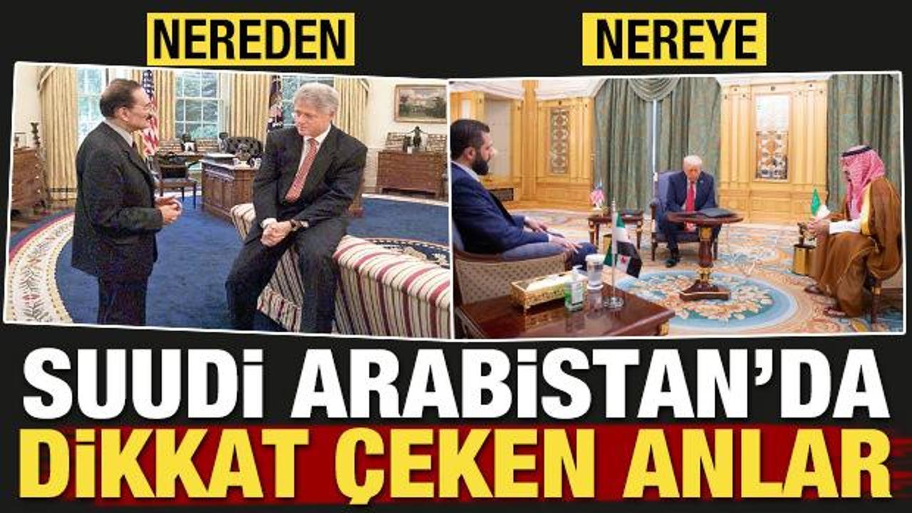 Suudi Arabistan'da dikkat &ccedil;eken anlar! Akıllara Clinton-Ecevit geldi