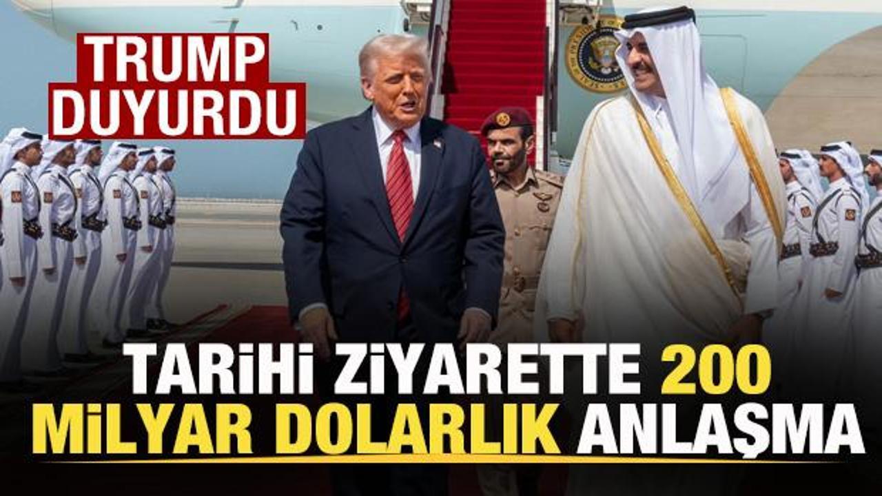 Trump duyurdu! Tarihi ziyarette 200 milyar dolarlık anlaşma!