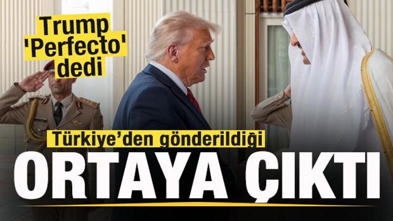 Trump 'Perfecto' diyerek hayranlığını gizleyemedi! Türkiye'den gönderildiği ortaya çıktı