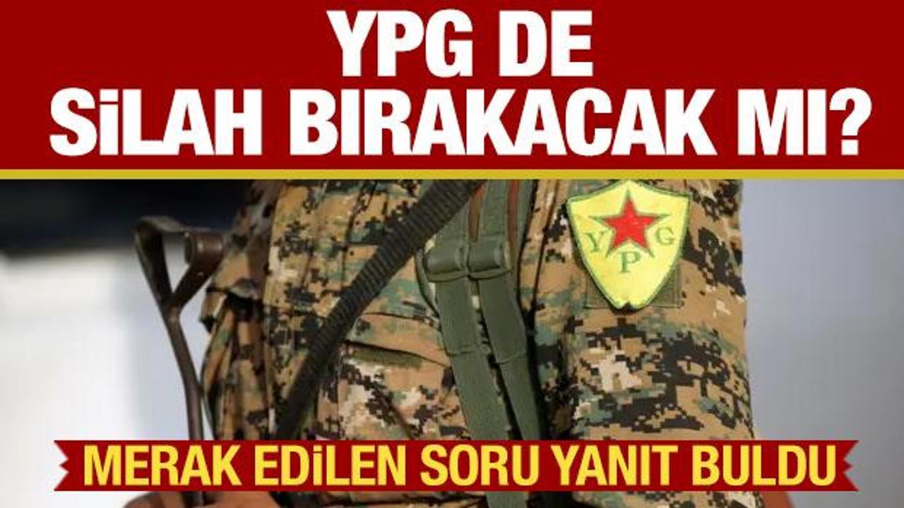 YPG de silah bırakacak mı? Merak edilen soru yanıt buldu
