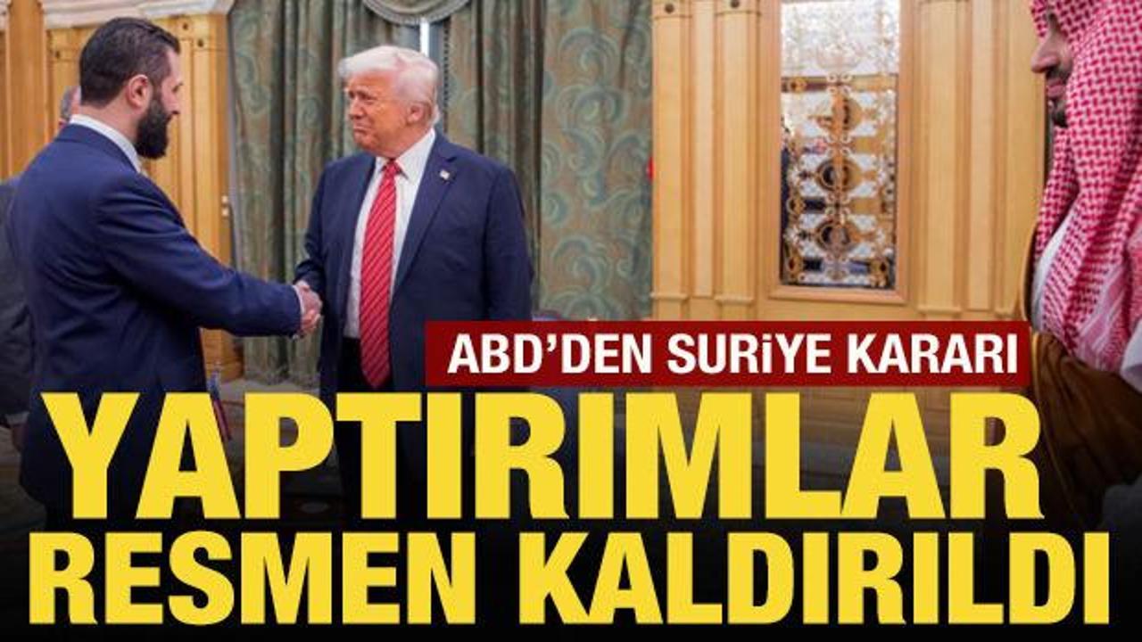 ABD, Suriye'ye y&ouml;nelik yaptırımları kaldırdı