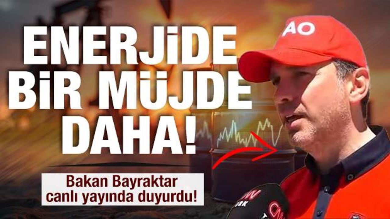 Bakan Bayraktar'dan bir müjde daha! '41 milyon varil rezerv keşfettik!'