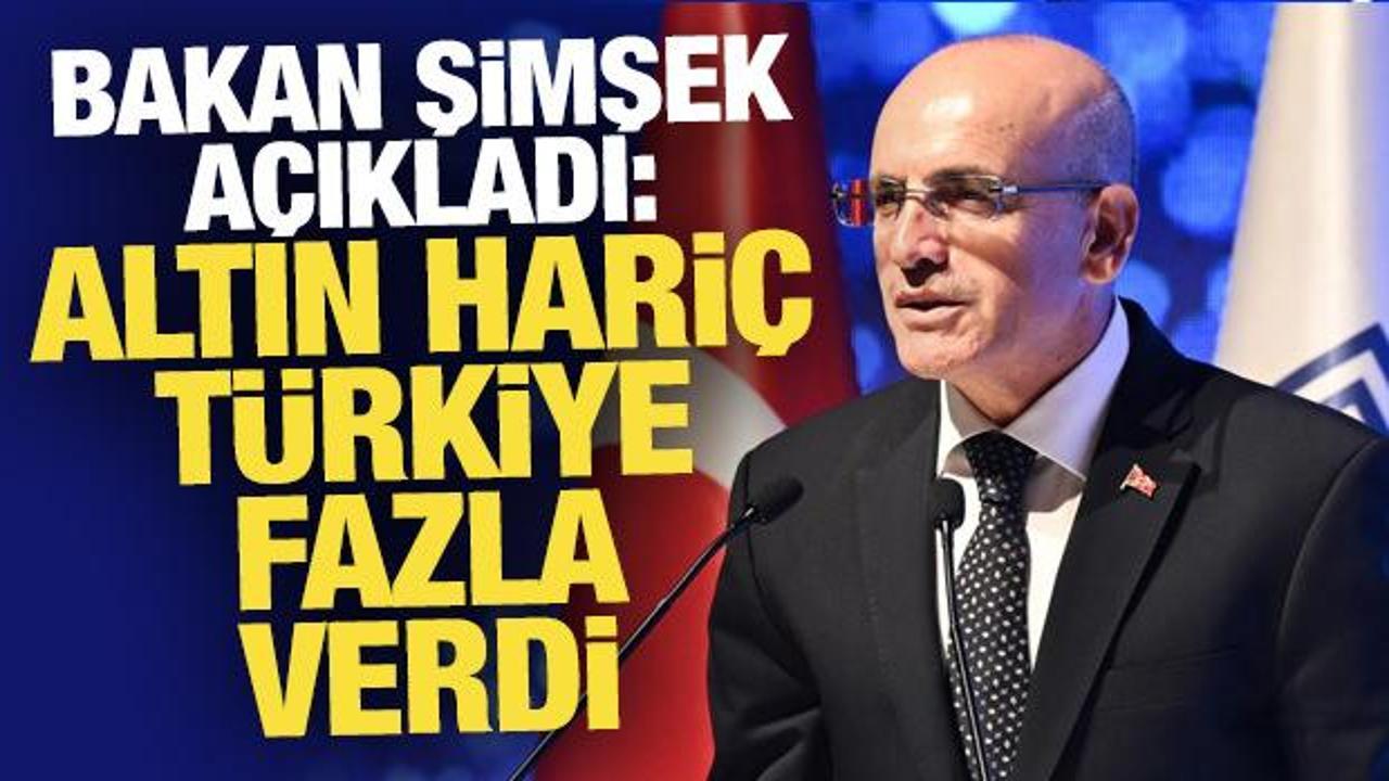 Bakan Şimşek açıkladı: Türkiye 2024'te altın hariç cari fazla verdi
