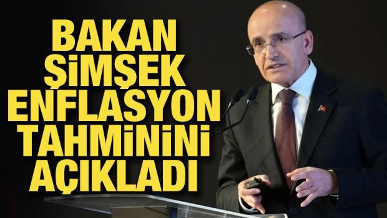 Bakan Şimşek'ten enflasyon tahmini: "Bu sene 20'li rakamlarda bitecek"