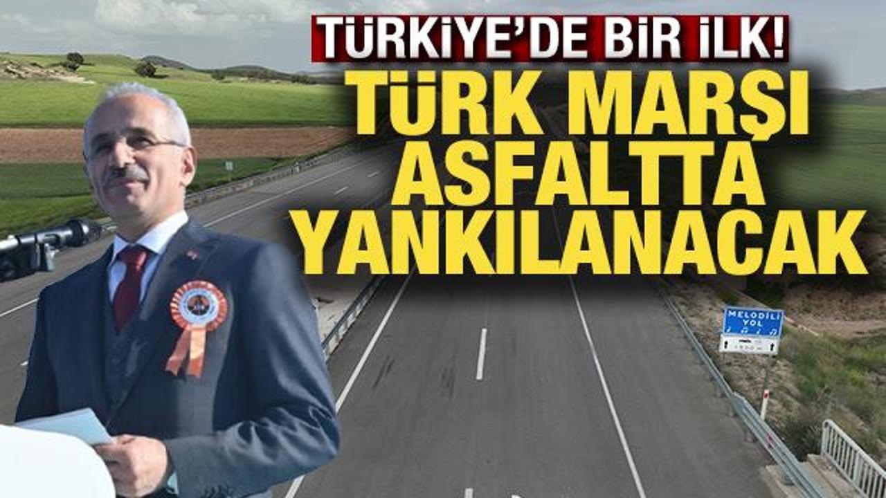 Bakan Uraloğlu açıkladı: Türkiye'nin ilk melodili yolu