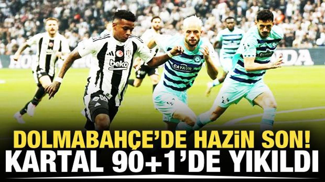Dolmabahçe'de hazin son! Kartal 90+1'de yıkıldı