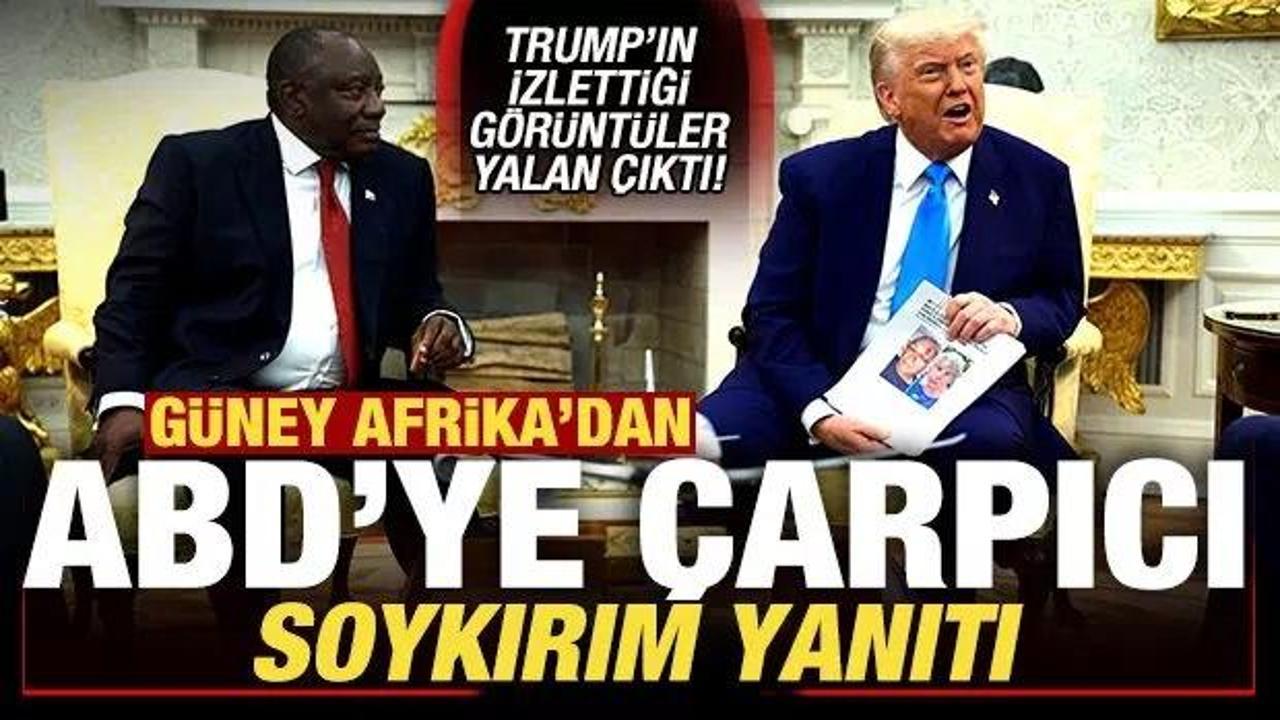 Güney Afrika'dan son dakika ABD açıklaması! Trump'ın izlettiği görüntüler yalan çıktı