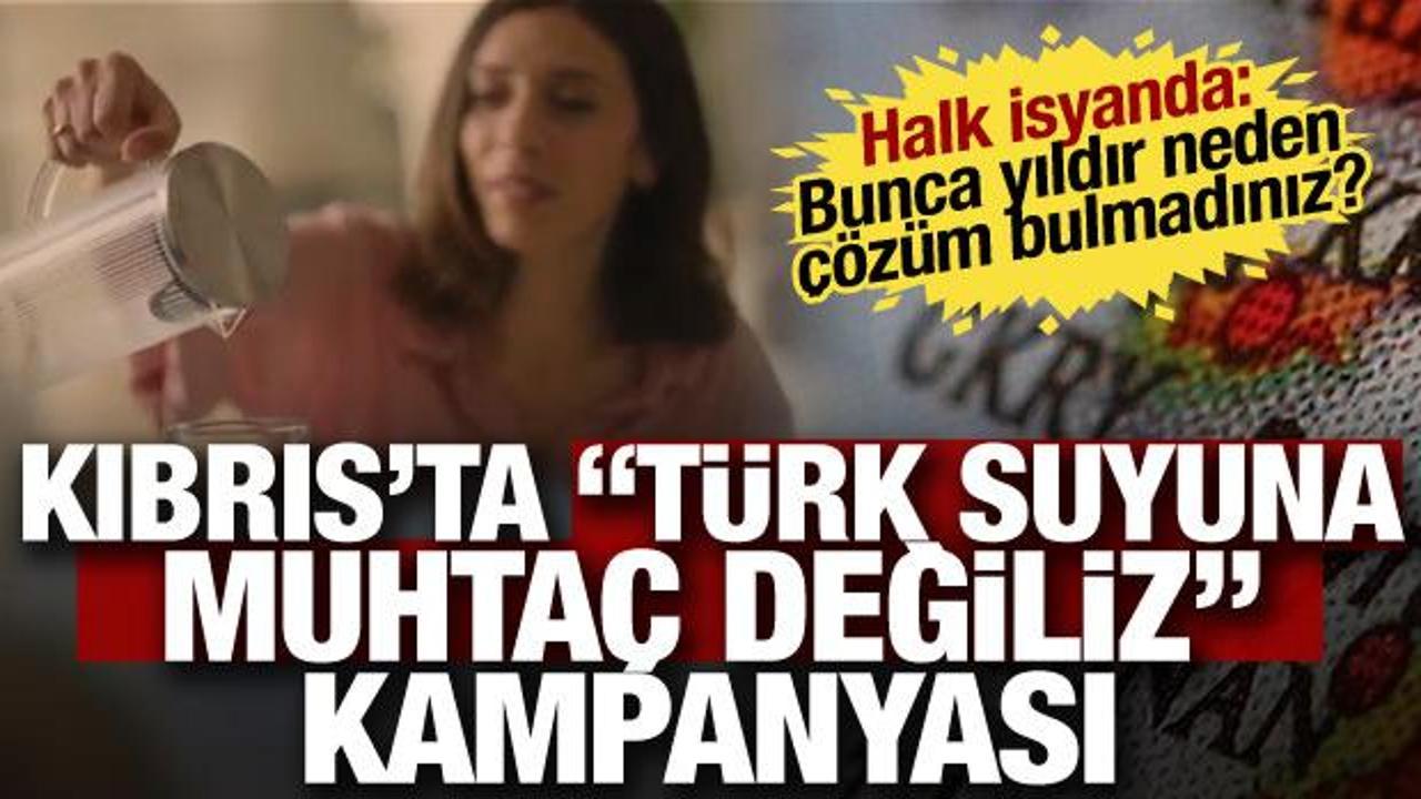  Güney Kıbrıs o video ile alarma geçti! Türk suyuna muhtaç olmamak için susuz kaldılar