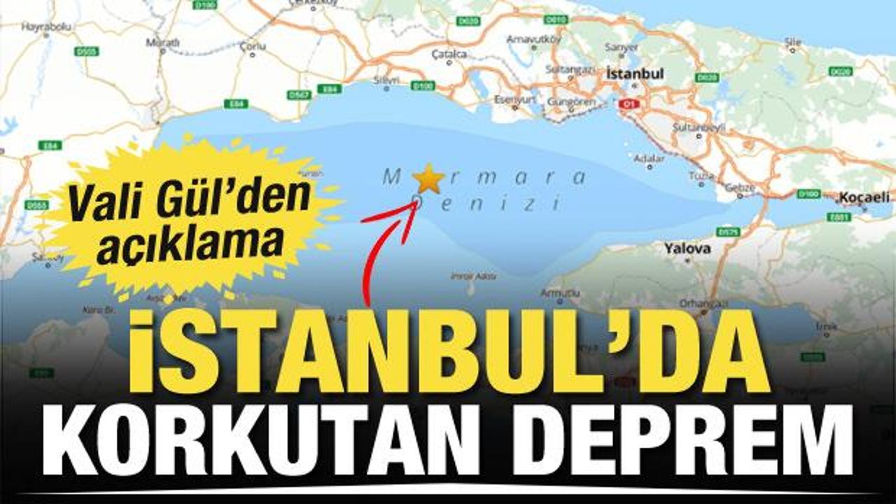 İstanbul'da 4 b&uuml;y&uuml;kl&uuml;ğ&uuml;nde deprem