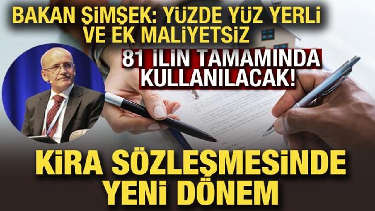 Kira s&ouml;zleşmelerinde e-Devlet d&ouml;nemi! Bakan Şimşek: Ek maliyete katlanmaya gerek olmayacak