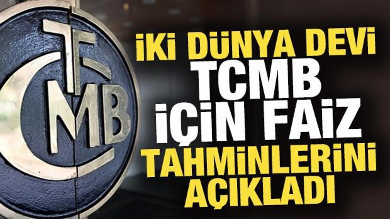 Morgan Stanley ve Goldman Sachs TCMB i&ccedil;in faiz tahminlerini a&ccedil;ıkladı