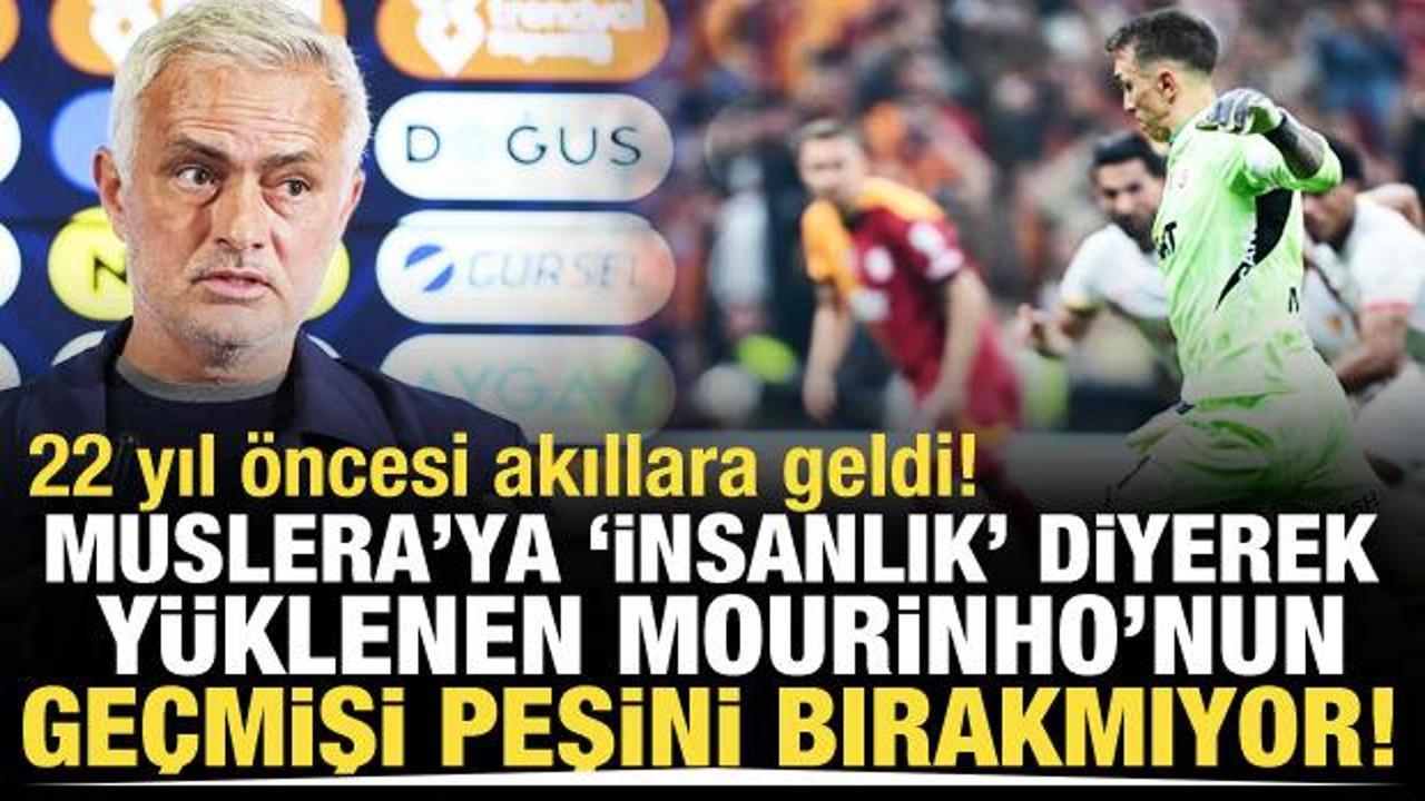 Muslera'ya 'İnsanlık' diyerek yüklenmişti! Mourinho'nun geçmişi peşini bırakmıyor