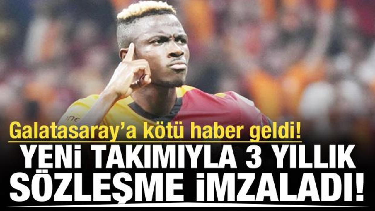 Herkes Avrupa beklerken Osimhen'den sürpriz karar! 3 yıllık sözleşme imzaladı iddiası