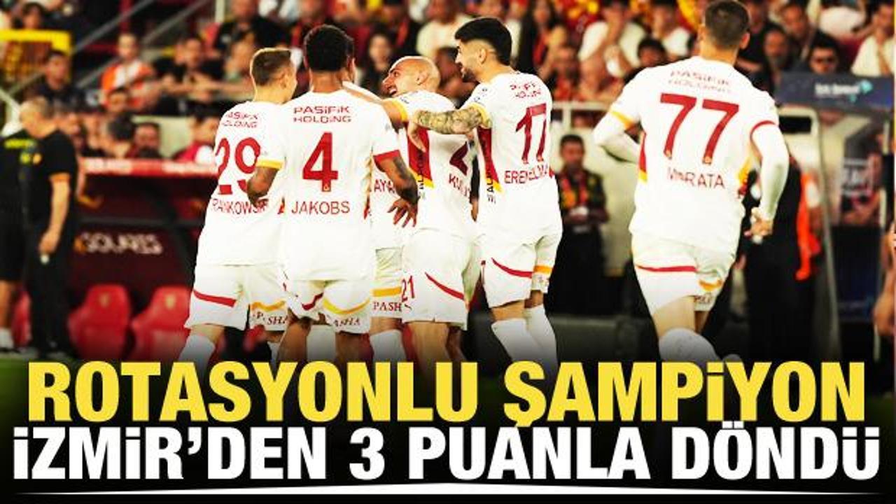 Rotasyonlu Aslan İzmir'den 3 puanla döndü!