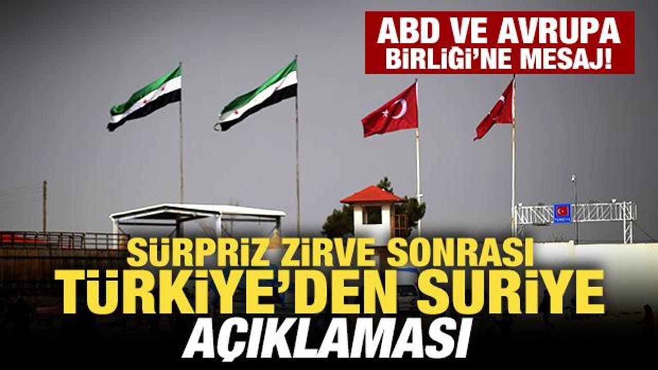 Dışişleri Bakanlığı'ndan son dakika Suriye a&ccedil;ıklaması! Dikkat &ccedil;eken ABD ve AB detayı