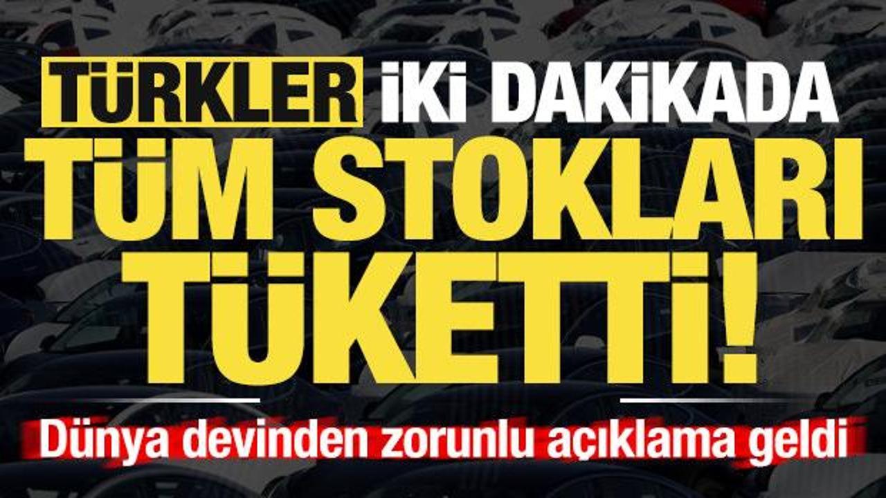 Türkler 2 dakikada tüm stokları tüketti, dev markadan zorunlu açıklama geldi!