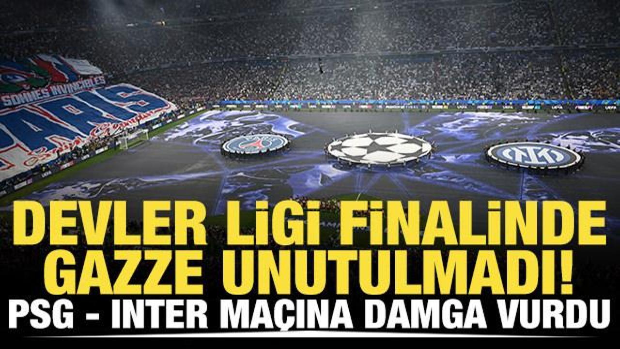 Almanya'ya PSG damgası! Dev final öncesi Fransızlar, Gazze için yürüdü