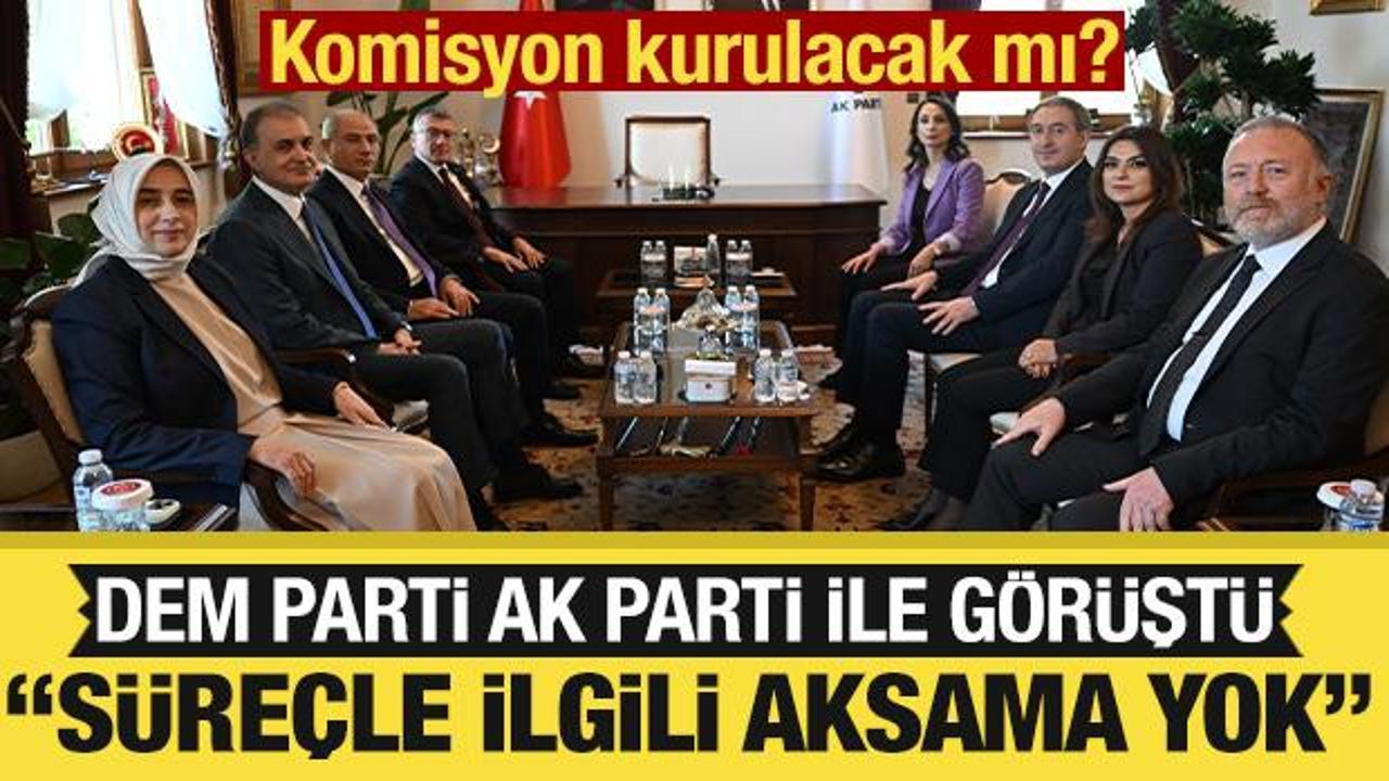 DEM Parti- AK Parti görüşmesi sona erdi!