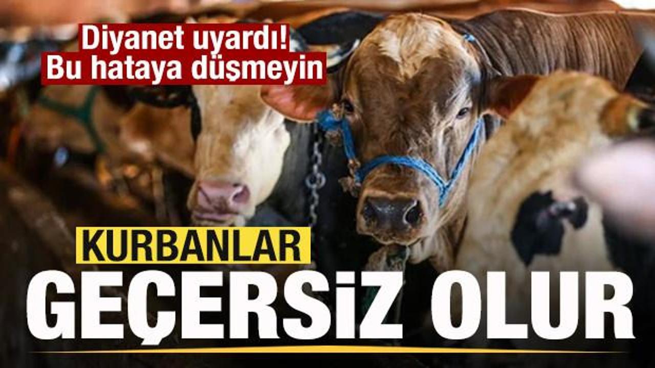 Diyanet uyardı: Bu hataya d&uuml;şmeyin! Kurbanlar ge&ccedil;ersiz olur