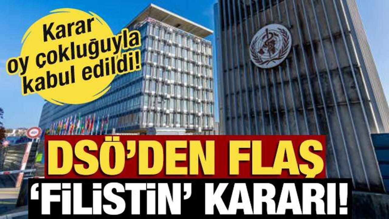 DS&Ouml;'den Filistin kararı! Oy &ccedil;okluğuyla kabul ettiler 