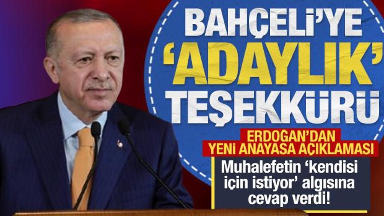 Erdoğan'dan Bahçeli'nin 'adaylık' sözlerine yanıt: Onore oldum