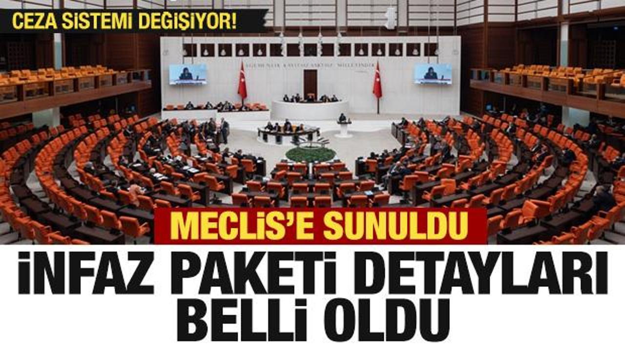İnfaz paketi Meclis'e sunuldu! İşte yapılacak olan değişiklikler